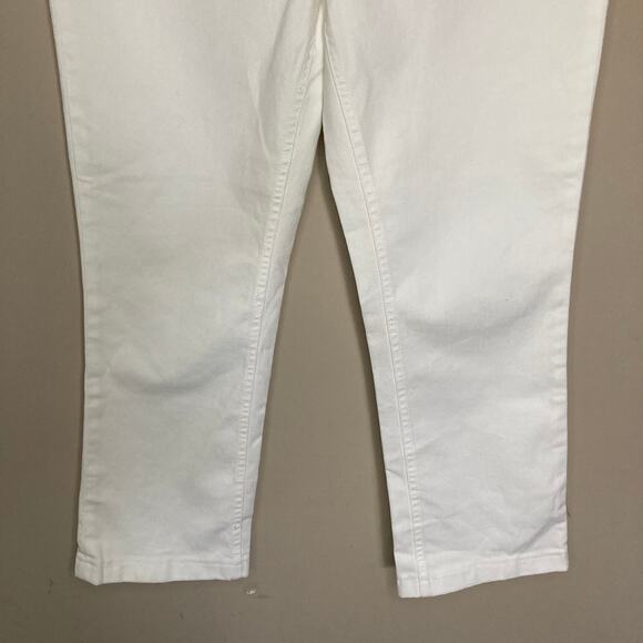 NWT J. Crew Billie Demi Boot Crop Jeans White High Waist Stretch Denim  Size  31 - Picture 9 of 16